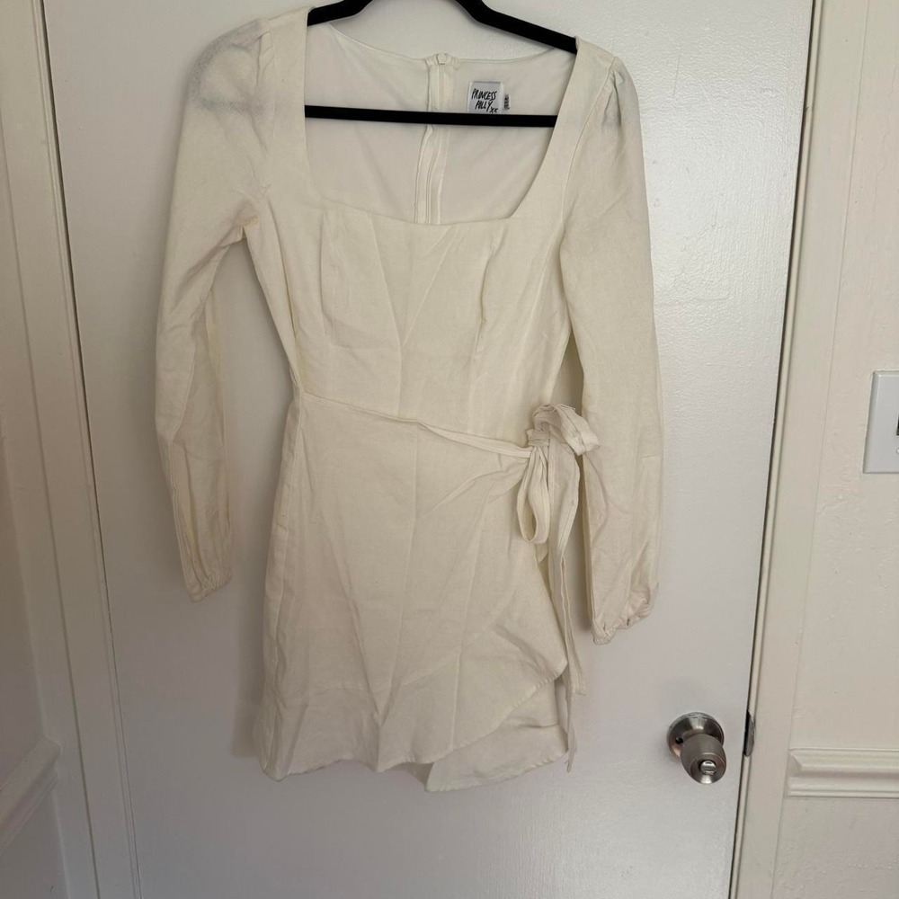 Princess Polly Ivory Wrap Mini Dress Womens Size 2